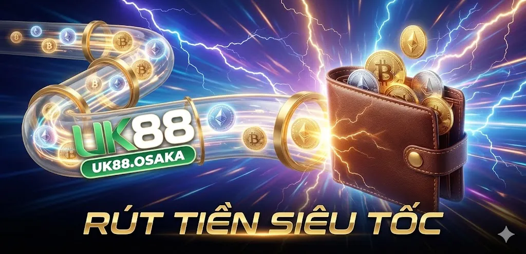 Trải nghiệm tốc độ rút tiền UK88 thần tốc chưa từng có